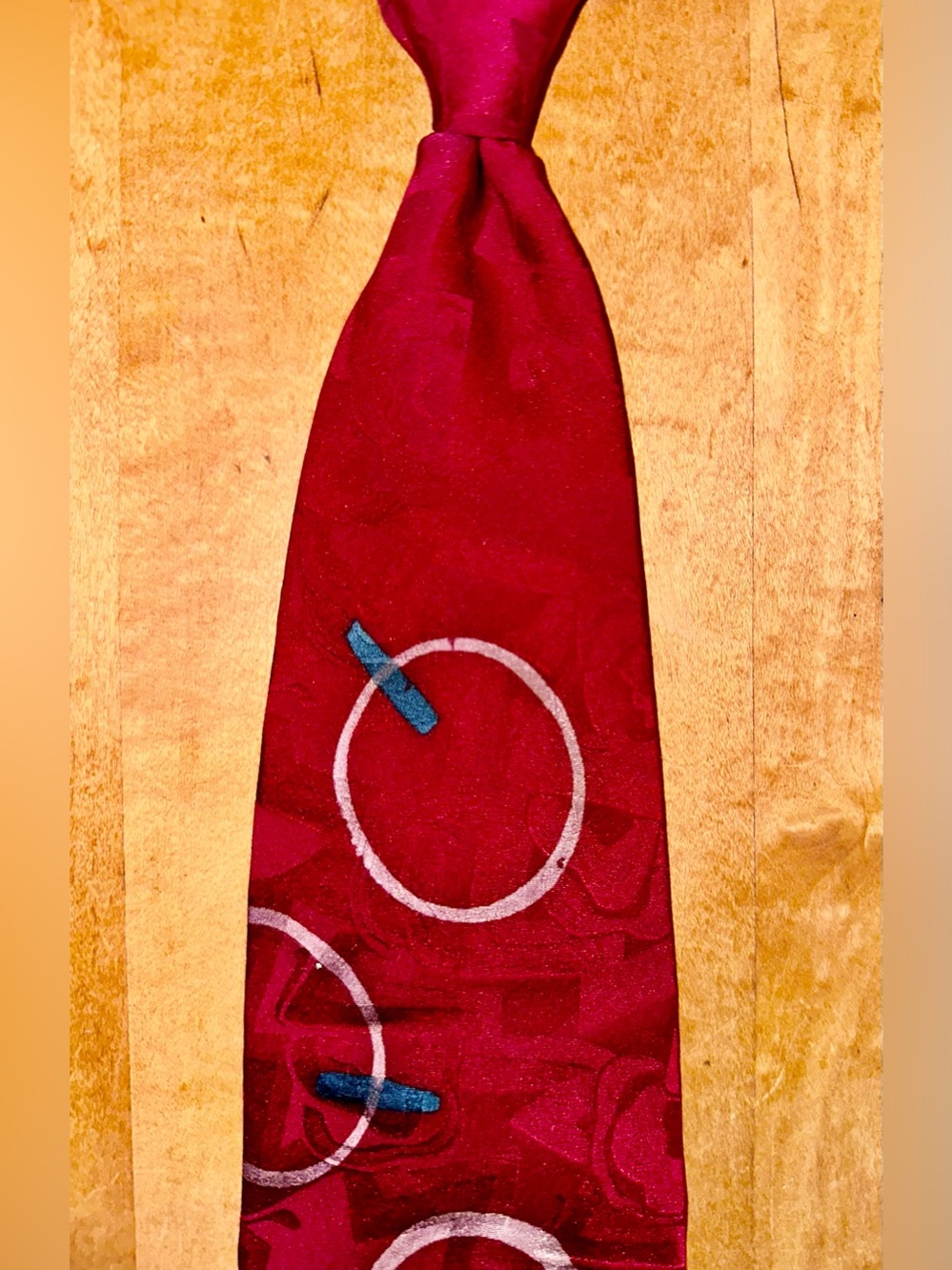 M. R. Murphy hand painted tie necktie cravat silk